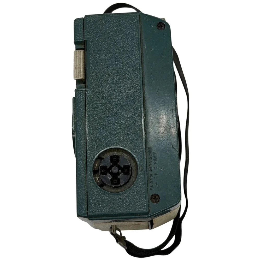 Kodak‎ Hawkeye Instamatic R4 Camera Green Silver Vintage 1960 Film Camera